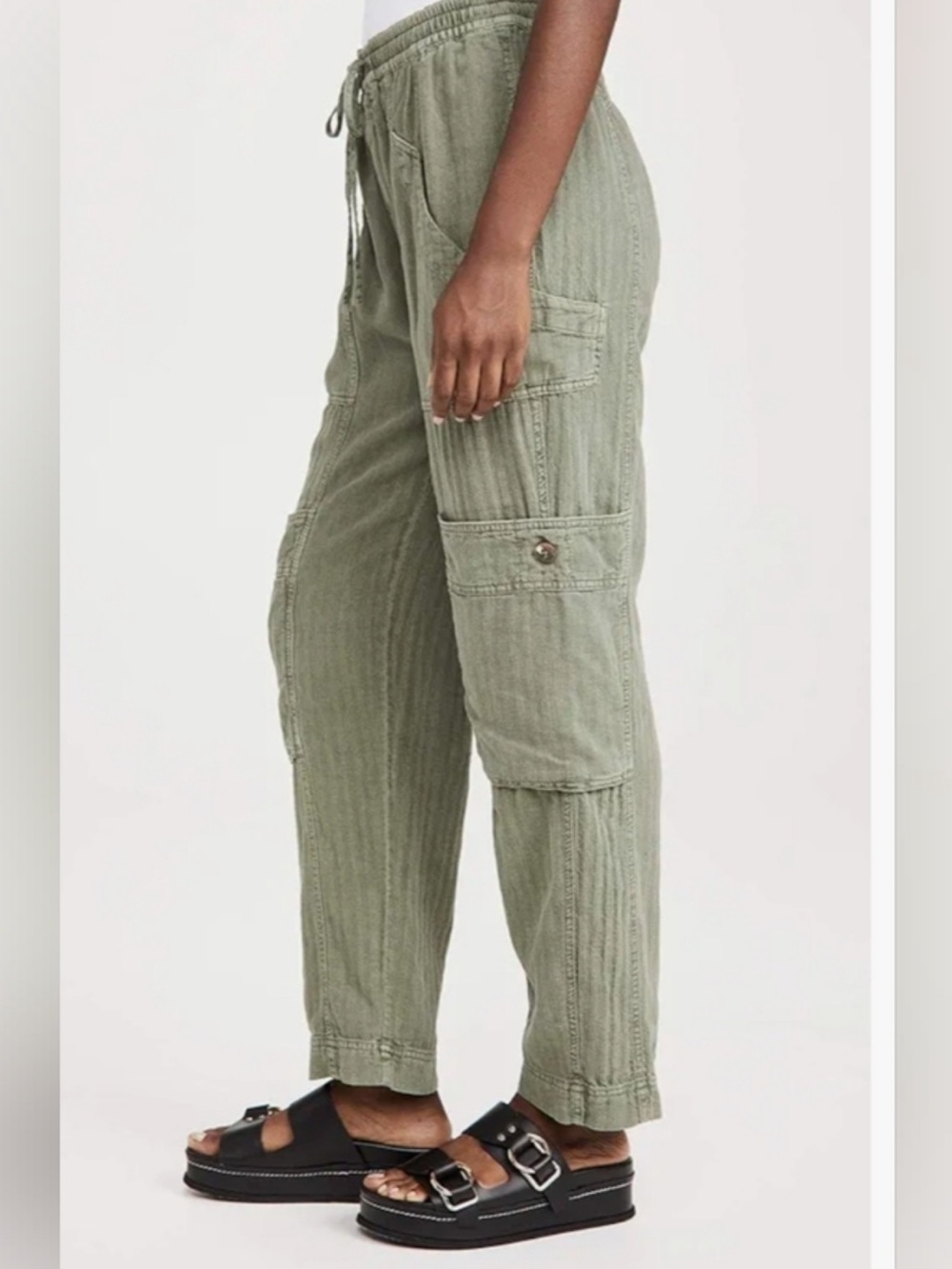 Free People Feelin Good Utility Pants Size Xl - Picture 9 of 10